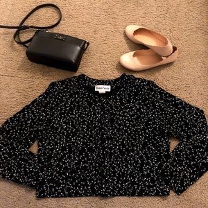 Ronni Nicole Black Cardigan with Sparkle Detail